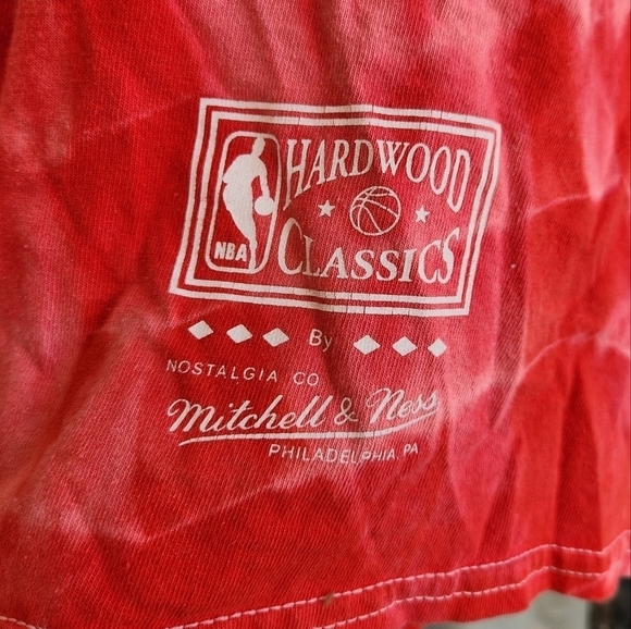 🦬🦬❤Chicago Bulls 6-Time NBA World Champions Medium Red‎ Tie Dye T-Shirt - Picture 2 of 4